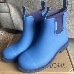 Merry People Bobbi Boot Denim Blue